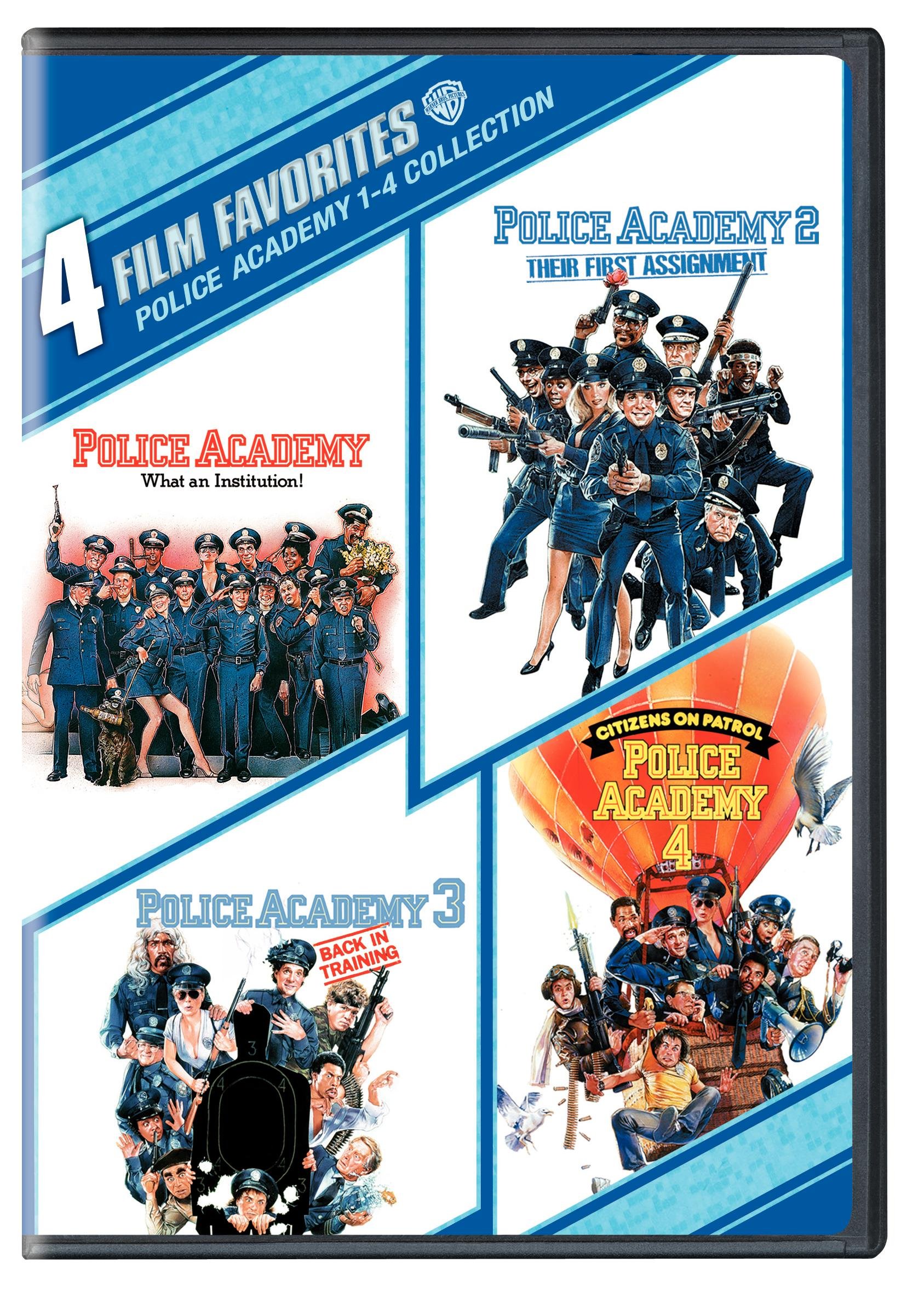 Book Cover 4 Film Favorites: Police Academy (Police Academy, Police Academy 2, Police Academy 3, Police Academy 4)