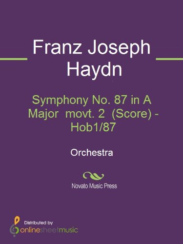 Symphony No. 87 in A Major  movt. 2  (Score) - Hob1/87