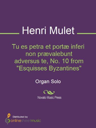 Tu es petra et portÃ¦ inferi non prÃ¦valebunt adversus te, No. 10 from "Esquisses Byzantines"