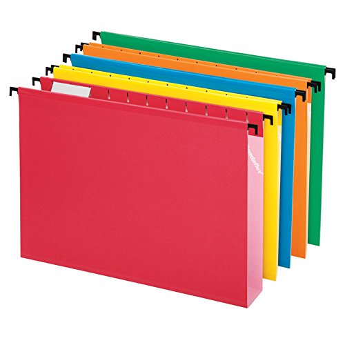 Book Cover Pendaflex SureHook Extra Capacity Reinforced Hanging Folders, Letter Size, Assorted Colors, Total of 20 Folders per Box (6152X2 ASST)