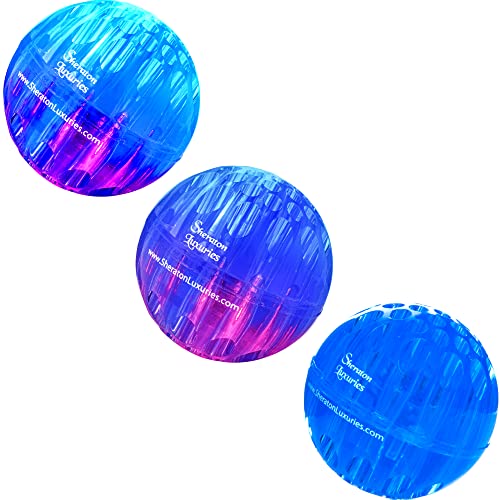 Book Cover Sheraton Luxuries 3 Light Up Bouncy Dog Balls Toys with Funny Musical Sounds, Jumping Activation Balls for Small Medium Dogs & Puppies to Play Fetch with Old and Blind Dogs 2.25