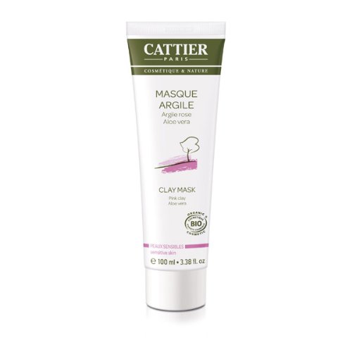 Cattier Masque Argile Rose Aloe Vera  Bio 100 ml