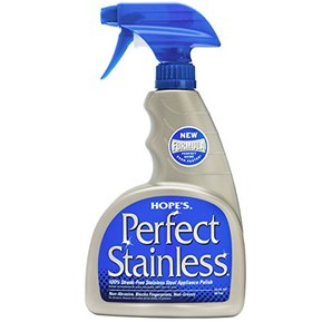Hope's Perfect Stainless Steel Cleaner and Polish, 22-Ounce, Streak-Free Self-Polishing Formula, Blocks Fingerprints