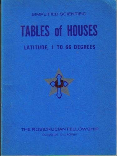 Simplified Scientific Tables of Houses - Latitude, 1 to 66 Degrees