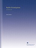 RepOrt of Investigations.: No.4790-4799 1951