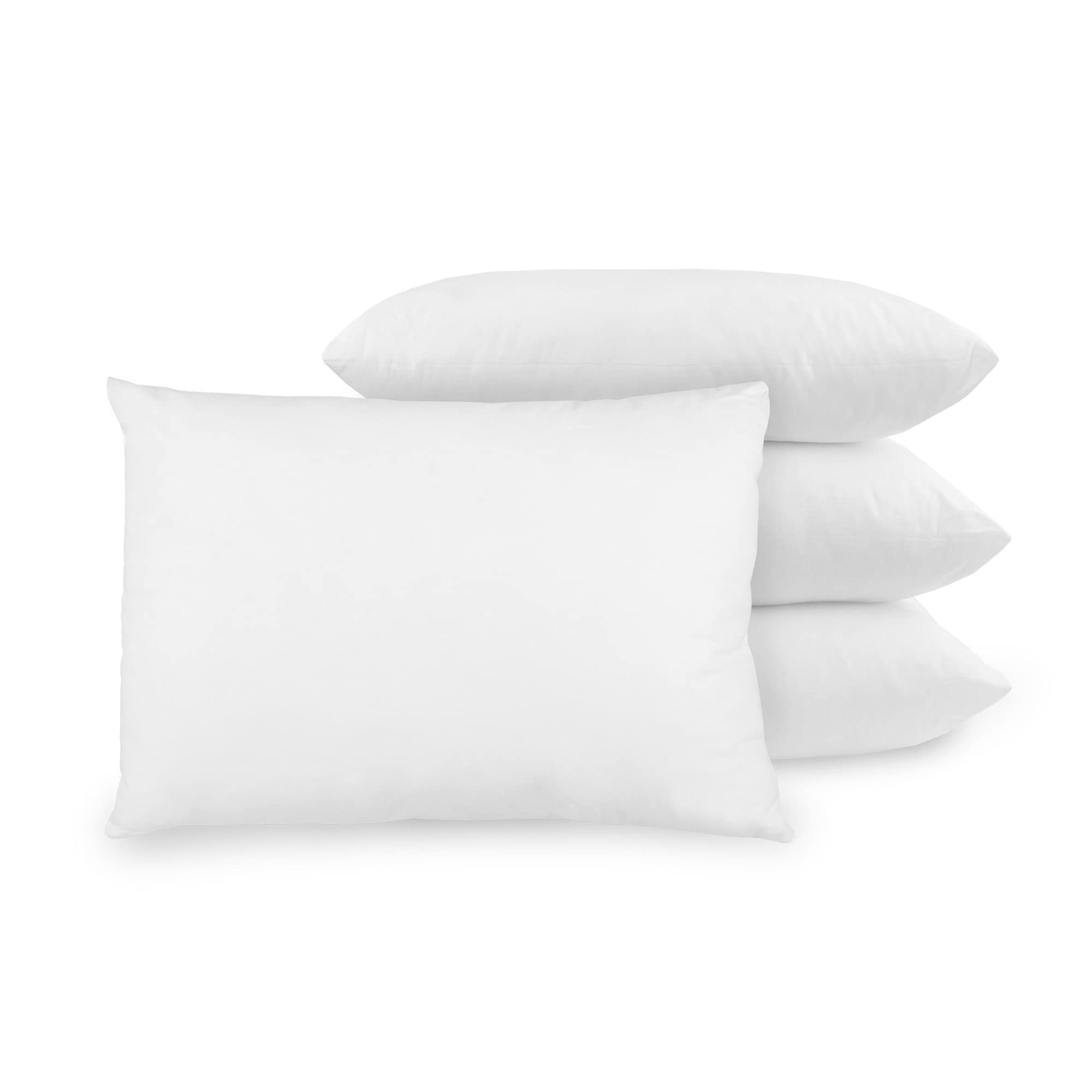 Book Cover BioPEDIC - 38680 4-Pack Bed Pillows with Built-In Ultra-Fresh Anti-Odor Technology, Standard Size, White