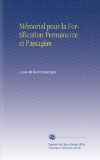 MÃ©morial pour la Fortification Permanente et PassagÃ¨re (French Edition)