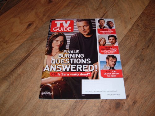 T.V. Guide, May 28-June 3, 2007 issue-CSI-Jorja Fox and William Petersen.