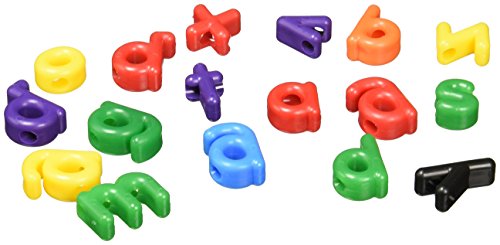 Roylco Lowercase Letter Bead, Assorted Colors, Pack of 288