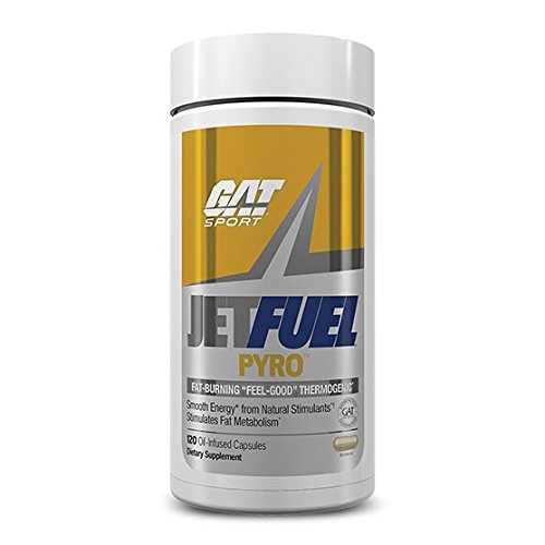 GAT Sport Jetfuel Pyro, Fat-Burning Thermogenic 120 Capsules