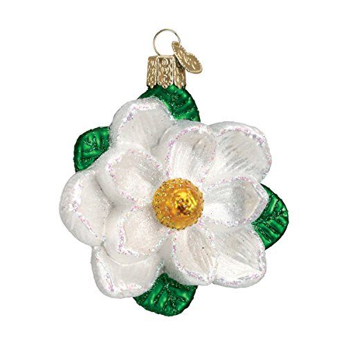 Old World Christmas Garden Gifts Glass Blown Ornaments for Christmas Tree Magnolia