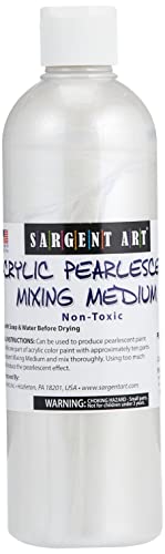 Book Cover Sargent Art 22-8813 16-Ounce Acrylic Pearlescent Mixing Medium