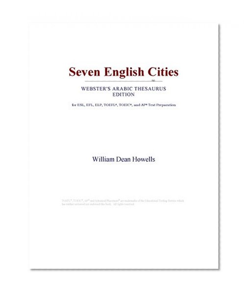 Seven English Cities (Webster's Arabic Thesaurus Edition)