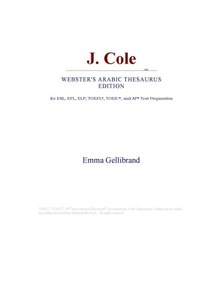 J. Cole (Webster's Arabic Thesaurus Edition)