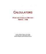 Calculators: Webster's Timeline History, 3000 BC - 1944