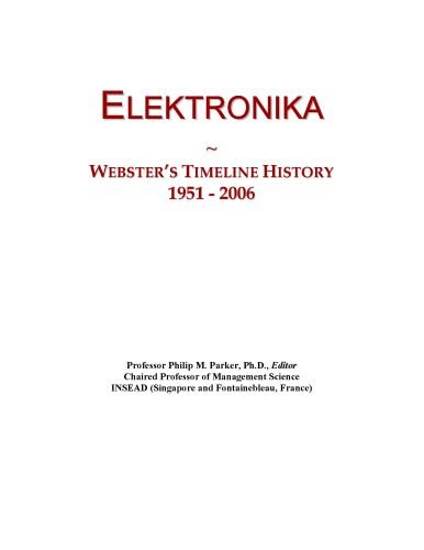 Elektronika: Webster's Timeline History, 1951 - 2006