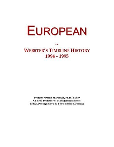 European: Webster's Timeline History, 1994 - 1995