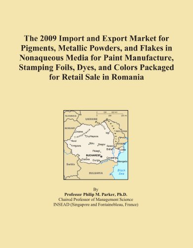 The 2009 Import and Export Market for Pigments, Metallic Powders, and Flakes in Nonaqueous Media for Paint Manufacture, Stamping Foils, Dyes, and Colors Packaged for Retail Sale in Romania