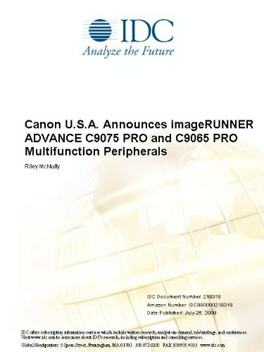 Canon U.S.A. Announces imageRUNNER ADVANCE C9075 PRO and C9065 PRO Multifunction Peripherals