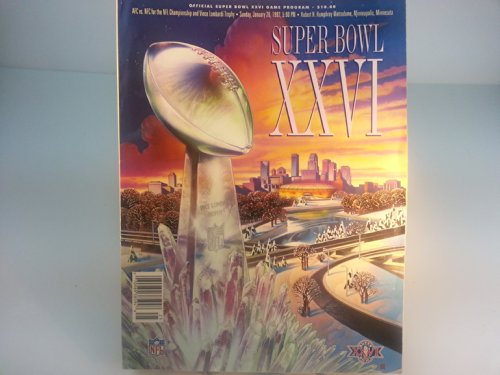 Super Bowl XXVI Official Game Program (1992) with 9 Anthony Munoz Pro Line Cards