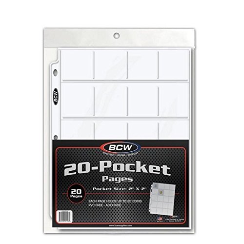 Book Cover BCW Pro 20-Pocket Pages, Pocket Size: 2