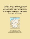 The 2009 Import and Export Market for Presses, Crushers, and Similar Machinery Used in the Manufacture of Wine, Cider, Fruit Juices, and Similar Beverages in Germany