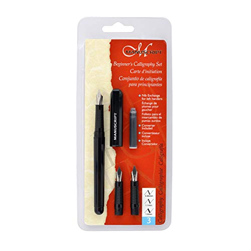 Manuscript 3 Nib Beginners Calligraphy Set 3 Nib Calligraphy Set - Left Handed
