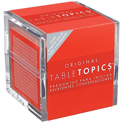 TABLETOPICS - Original En Espanol - The Perfect Card Game to Learn Spanish & Practice Your Spanish, Fun Question Card Game to Play with Friends & Family