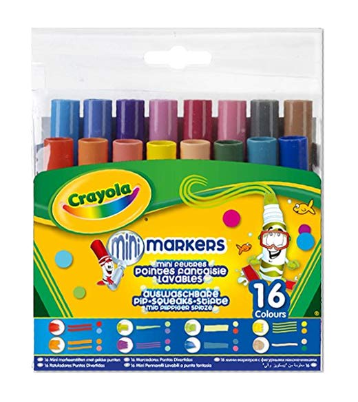 Crayola - 58-8709-E-000 - Loisir Créatif - 16 Feutres Lavables Pointe Fantaisie