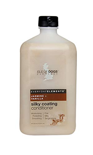Isle of Dogs Everyday Silky Coating Dog Conditioner,Jasmine Vanilla for Fine, Silky and Tangle-Prone Hair, 16.9oz
