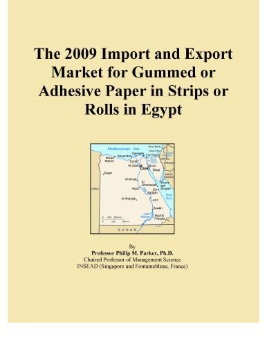 The 2009 Import and Export Market for Gummed or Adhesive Paper in Strips or Rolls in Egypt