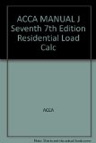 ACCA MANUAL J Seventh 7th Edition Residential Load Calc