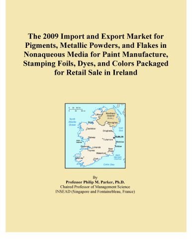 The 2009 Import and Export Market for Pigments, Metallic Powders, and Flakes in Nonaqueous Media for Paint Manufacture, Stamping Foils, Dyes, and Colors Packaged for Retail Sale in Ireland