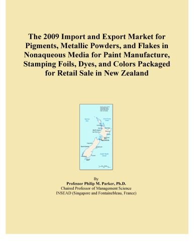The 2009 Import and Export Market for Pigments, Metallic Powders, and Flakes in Nonaqueous Media for Paint Manufacture, Stamping Foils, Dyes, and Colors Packaged for Retail Sale in New Zealand