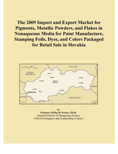 The 2009 Import and Export Market for Pigments, Metallic Powders, and Flakes in Nonaqueous Media for Paint Manufacture, Stamping Foils, Dyes, and Colors Packaged for Retail Sale in Slovakia