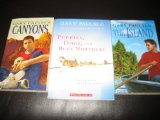 3 Book Set by Gary Paulsen~Canyons/The Island/Puppies, Dogs ans Northers