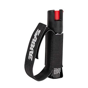 SABRE ADVANCED Pepper Spray for Runners with Adjustable Hand Strap â€“ 3-in-1 Formula (Pepper Spray, CS Tear Gas & UV Marking Dye), Police Strength Self Defense Spray, 10-foot (3 m) Range, 35 Bursts