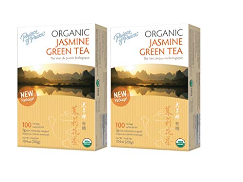 Book Cover Prince of Peace Organic Jasmine Green Tea 100 tea bags (Pack of 2)