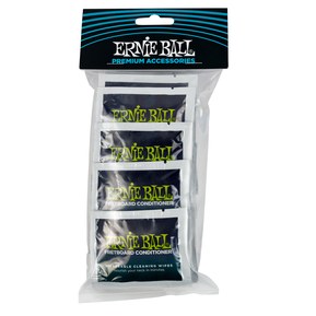 Ernie Ball Wonder Wipes Fretboard Conditioner, 20-pack (P04247) Fretboard Conditioner 20 Count (Pack of 1)