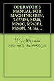 OPERATOR'S MANUAL FOR MACHINE GUN, 7.62MM, M240, M240C, M240E1, M240N