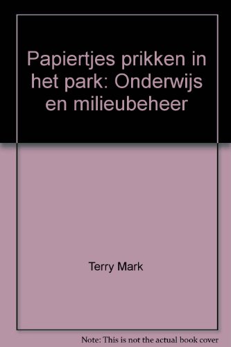 Papiertjes Prikken in Het Park Onderwijs En Milieubeheer