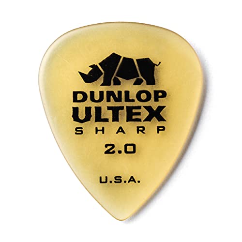 Dunlop 433P2.0 UltexÂ® Sharp, 2.0mm, 6/Player's Pack