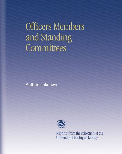 Officers Members and Standing Committees