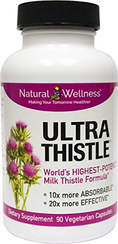 UltraThistle Super Absorbing Milk Thistle for Liver Detox (Silybin Phytosome) - Natural Wellness 360 mg, 90 Veggie Capsules