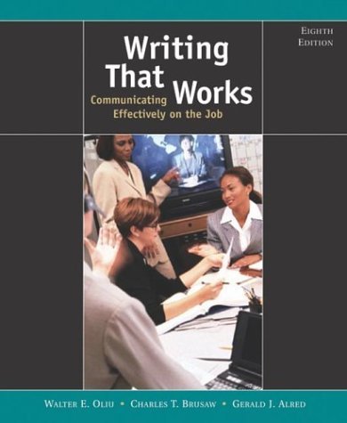 Writing That Works (2004 8th Edition) (Communicating Effectively on the Job)