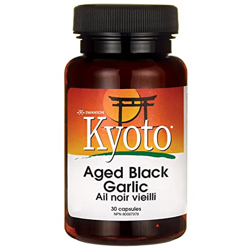 Swanson Aged Black Garlic 650 Milligrams 30 Capsules