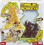 Mattel Games Tumblin' Monkeys Kids Game with Monkey Pieces, Sticks and Unit, Easy-to-Learn, Makes a Great Gift for 5 Year Olds and Up