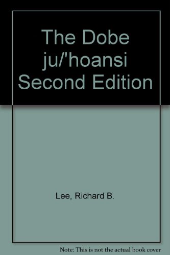 The Dobe ju/'hoansi Second Edition