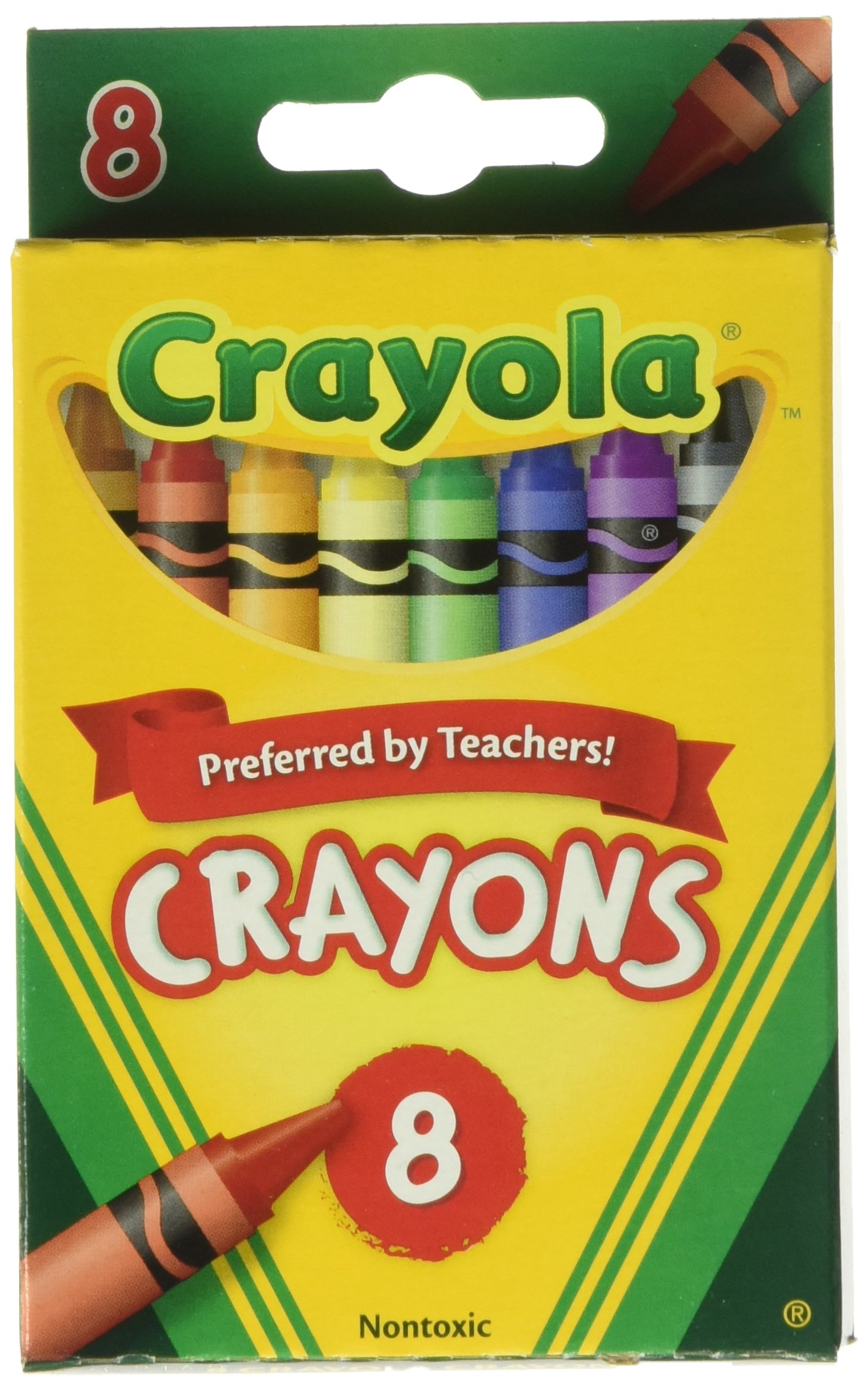 Crayola Crayons 8 in a Box (Pack of 12) 96 Crayons Total
