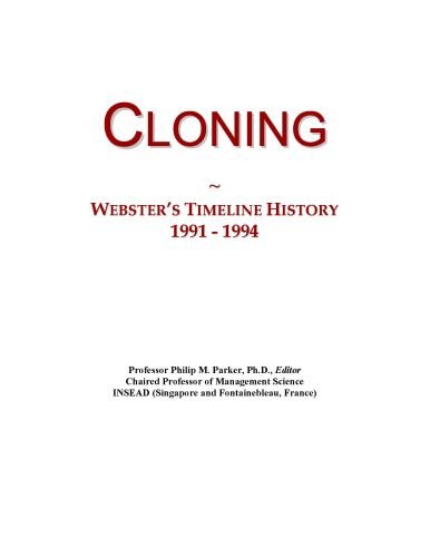 Cloning: Webster's Timeline History, 1991 - 1994